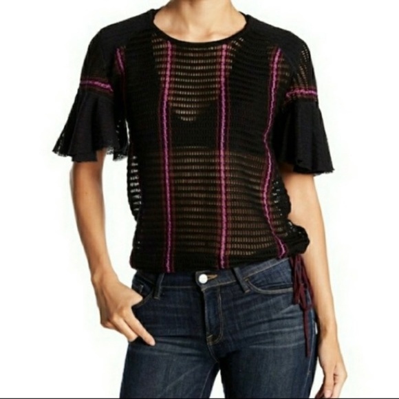 Free People Babes Only Striped Round Neck Knit Top - Picture 2 of 11